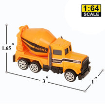 Load image into Gallery viewer, Wholesale 6 Pack Assorted Engineering Vehicles Set,Original Color Mini Model Construction Cars Toy