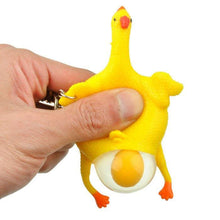Load image into Gallery viewer, Funny Squishy Squeeze Toys Chicken and Eggs Key Chain Ornaments - 10 Pack