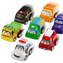 Load image into Gallery viewer, Wholesale 12 Pack Assorted Mini Plastic Vehicle Set, Funcorn Toys Pull Back Truck