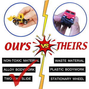 Wholesale 6 Pack Assorted Engineering Vehicles Set,Original Color Mini Model Construction Cars Toy