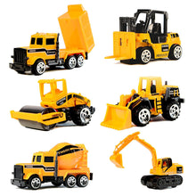 Load image into Gallery viewer, Wholesale 6 Pack Assorted Engineering Vehicles Set,Original Color Mini Model Construction Cars Toy