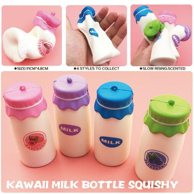 Wholesale Jumbo Milk Bottle Squishy Mix Colors - 10cm