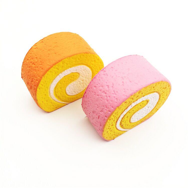 Wholesale Medium Egg Rolls Squishy Mix Colors - 8cm