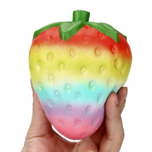 Load image into Gallery viewer, Wholesale Jumbo Rainbow Strawberry Squishy Slow Rising Sweet Scented - 10 cm