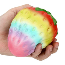 Load image into Gallery viewer, Wholesale Jumbo Rainbow Strawberry Squishy Slow Rising Sweet Scented - 10 cm