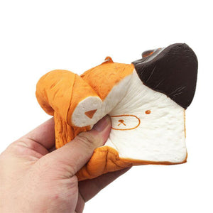 Wholesale Jumbo Rilakkuma Bear Toast Bread Squishy - 12cm