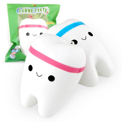 Wholesale Jumbo Tooth Squishy Mix Color - 11cm