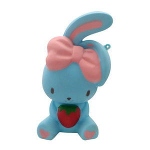 Wholesale Jumbo Bow Rabbit Squishy Mixed Colors - 14cm