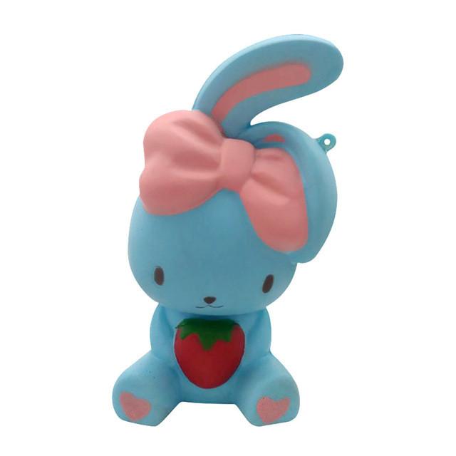 Wholesale Jumbo Bow Rabbit Squishy Mixed Colors - 14cm