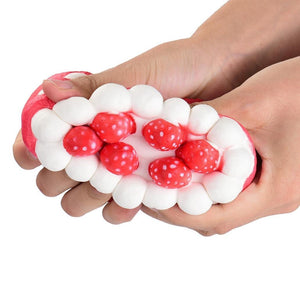 Wholesale Jumbo Stress Reliever Strawberry Cake Scented Squishy - 15cm